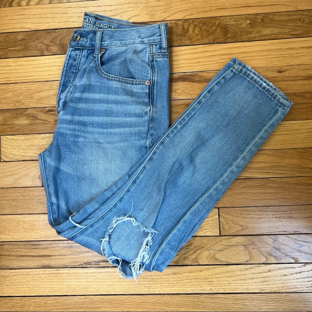 American Eagle hi rise girlfriend